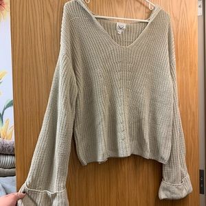 Tan Sweater with Hood